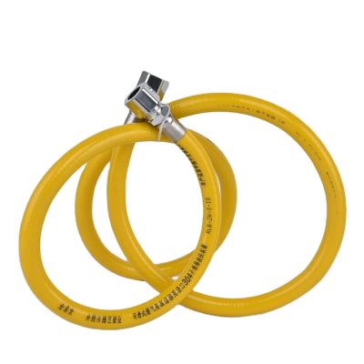 China Factory Supply Yellow Natural Bathroom ECO Gas Connector Flexible Rubber Hose Pipe for sale