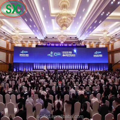 China Indoor Advertising Led Full Color HD Stage Background Led Display Large Screen for sale