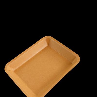 China Bio-degradable 3# Hot Dog Breakfast Paper Box Chicken Takeaway Rice Box Paper Takeaway Packaging Box for sale