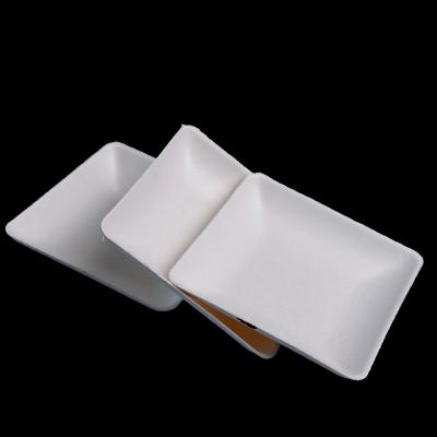 China Bio-degradable Leaf shaped shaped disposable sugarcane pulp dipping dish disposable and disposable thickened design for sale