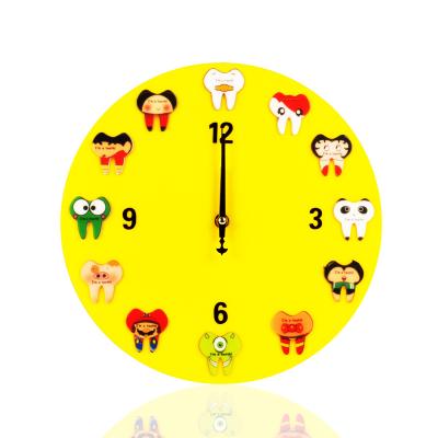 China CREATIVE Shape Wall Clock Tooth Clinics Decoration Dentist Gifts Dental Quartz Clock Cartoon Teeth Numbers Clock for sale