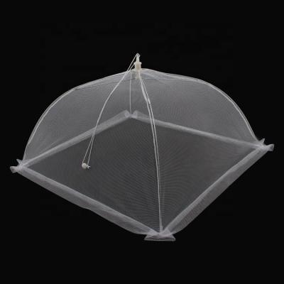 China Lightweight and can be stored. New Style Home Kitchen Foldable Food Tent Umbrella Mesh Use Indoor Outdoor Food Silver Net Cover for sale