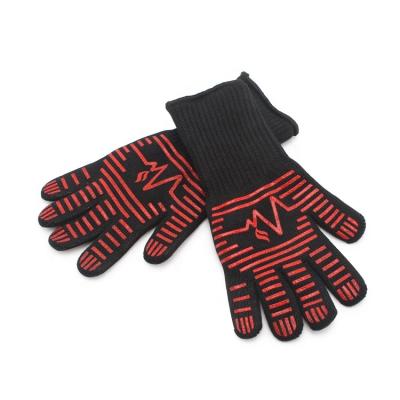 China Heat resistant up to 500 degrees Fahrenheit grills Oven Heat Resistance Glove for food for sale