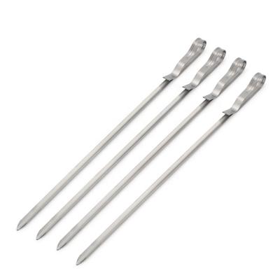 China Popular Easily Cleaned Kebab Stainless Steel Whole Grill Skewers Brazilian Barbecue Skewers With Hard Body for sale