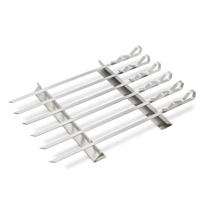 China Best Selling Easily Cleaned Whole Stainless Steel BBQ Spits Rack Barbecue Skewers Grill For BBQ Grill for sale