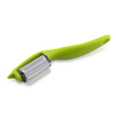 China Best selling viable pp and stainless steel 3 in 1 peeler kitchen peeler with julienne blade, straight blade and serrated blade for sale