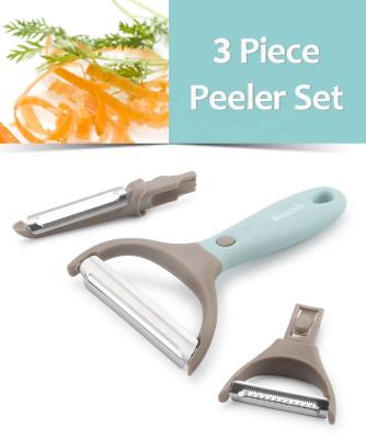 China Durable Function Part High Quality Replaceable Multifunctional Peelers Set Vegetable Peelers For Kitchen Use for sale