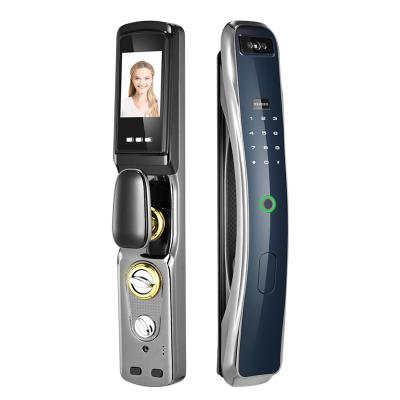 China Card+password+fingerprint: 100 groups each China Manufacture Professional Smart Face Recognition Digital Fingerprint Smart Door Locks for sale