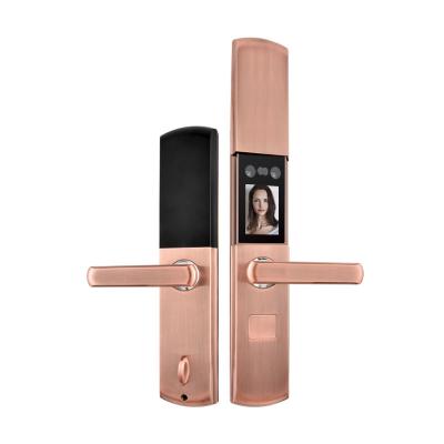 China Modern And Simple Smart Lock A-end Aluminum Alloy Sliding Cover Home Apartment Anti-theft Door Lock for sale