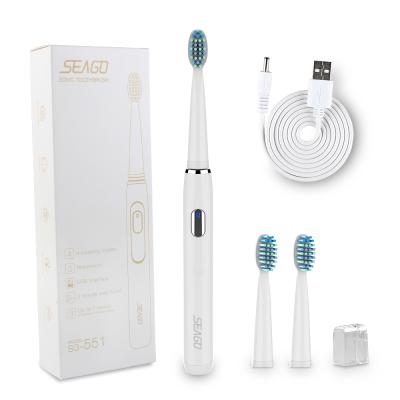 China Rechargeable Ready To Ship SEAGO SG551 USB Rechargeable Slim Electric Wholesale Toothbrush for sale