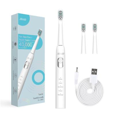 China NEW SEAGO 2021 SG-2303 Teeth Whitening Use Slim Sonic Toothbrush Outdoor for sale