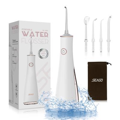 China Seago SG8001 Exterior Teeth Whitening Dental Care Water Irrigator Cordless Oral Water Flosser Pick With 5 Spray Tips for sale