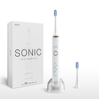 China SEAGO Rechargeable Ready To Ship SG998 Sonic Rechargeable 6 Modes Brushing Electric Toothbrush with 4PCS Replacement Brush Heads for sale