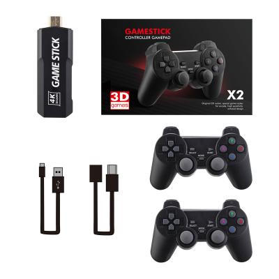 China Support 10000 Players 4K HD 2.4G Radio Classic Game Gamepads TV Family Multi Controller Mini Mini Retro Game Stick For PS1/GBA/MD for sale