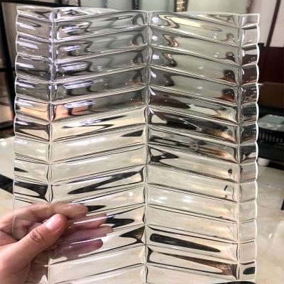 China Kitchen Decorative Glass Manufacturer Wholesale Hot-melt Melted Pattern Glass Clear Tinted Glass Sheet for sale