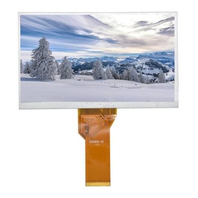 Chine 50 70 degrés contrôle de couleur de TFT LCD de 7 pouces avec le RVB connectent 50 la lente 800x480 des bornes 250 à vendre