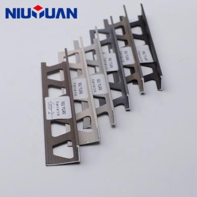 China Niu Yuan Aluminum Straight Modern L Shape Tile Sharpening Trim for sale