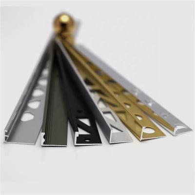 China High Corrosion Resistance Niu Yuan Aluminum Corner Edging Of Tile Metal Edge Trim for sale