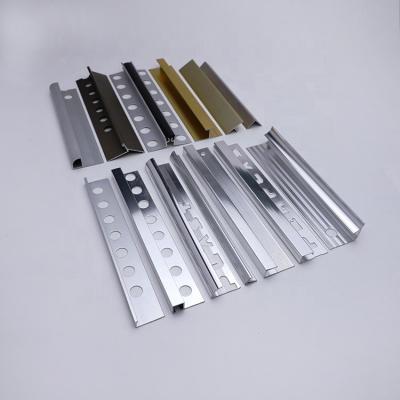 China Decorative Special Extruded Aluminum Profile Tile Trim Corner Various Free Sample Modern Surface Treatment for sale