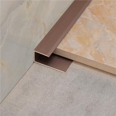 China Free Sample Modern House Flooring Aluminum Inside Corner Tile Trim for sale