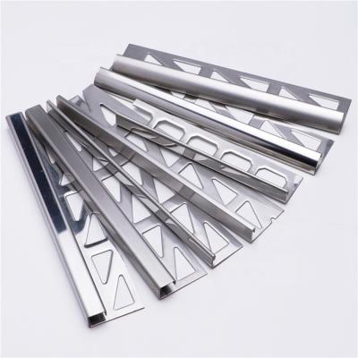 China Free Sample Modern OEM Logo Stainless Steel Decorative Strip Tile Trim for sale