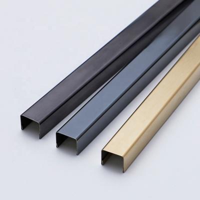 China Modern Foshan NiuYuan Grade Stainless Steel Tile Trim For Tile Accessories for sale