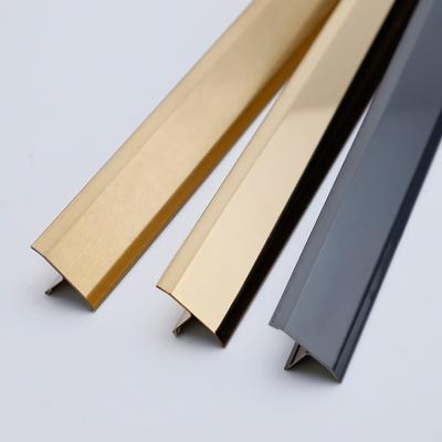 China Free Sample OEM Modern Edge Logo Metal Tile Trim Counter Stainless Steel for sale