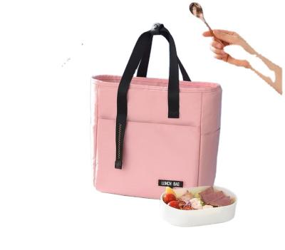 China Reusable Folding Canvas Tote Shopping Bag Fashion Design Daily Promotional Waterproof Cotton Lunch Bag for sale