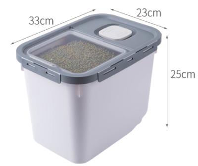 China Household Household Sealed Rice Tank Moisture Proof Mosquito Proof Rice Storage Box Thickened Measuring Viable Miscellaneous Grain for sale