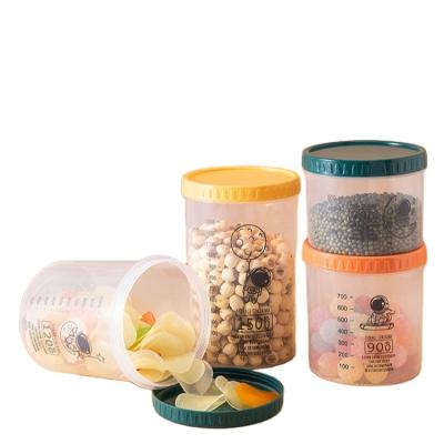 China Clear Freshness Preservation Container Household Cereal Storage Container Large Food Sealed Kitchen Fridge Crisper Storage Set for sale