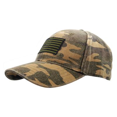 China Custom Fashion Men's COMMON New York Camouflage Baseball Cap With Magic Sticker Strap for sale