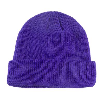 China COMMON Custom Wholesale Half MOQ 100% Acrylic low cardigan knitted hats black white red beanie hats in stock for sale