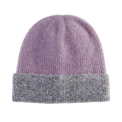 China Winter COMMON Wholesale Custom Woman Elegant Fashion Wool Knit Hat White Knitted Beanie Hats for sale