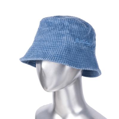 China Wholesale 100% Custom Corduroy Cotton Corduroy Fisherman Hat Surf Embroidery Bucket Hats for sale