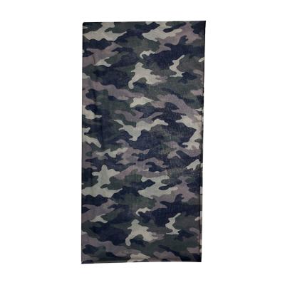 China 100% Polyester Multifunctional Camouflage Custom Logo Sports Neck Mask Tactical Multifunctional Running Recycling Cuff for sale