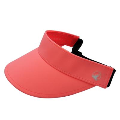 China Custom Character Pink Sun Logo Sports Hat Golf Sun Visor UV Hat for sale