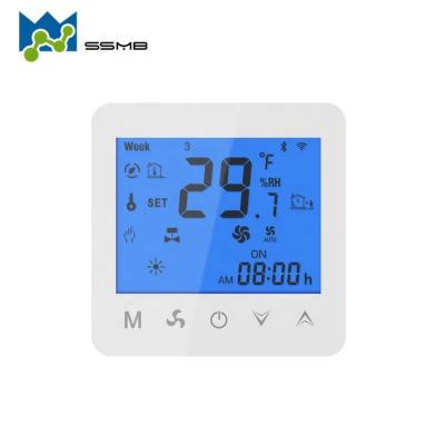 China Modern Under Floor Display Water LCD Electric Room Heating Digital Thermostat for sale