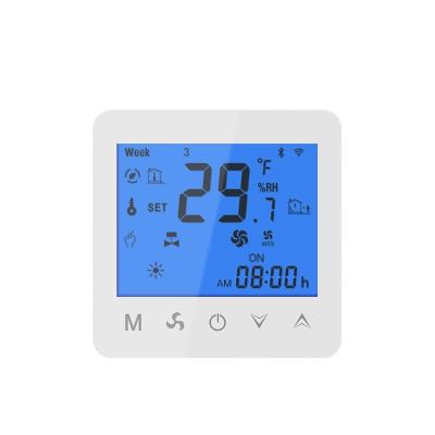 China Programmable Heat Recovery FCU Modbus Rs485 Room Thermostat / Lock LCD Display Intelligent Fan Coil For Display-Control for sale