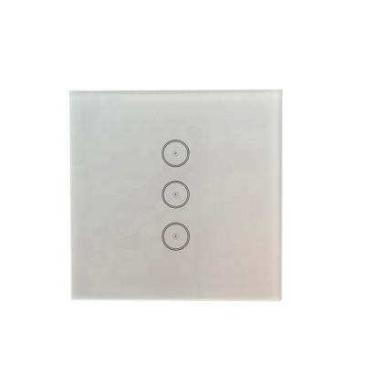 China ABS+ Tempered Glass Rohs Eu 220v Smart House Led Light Touch Sensor Glass Wifi Smart Wall Switch for sale