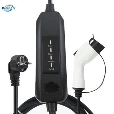 China Electric Car TYPE 1 2 Charger With Indicator Light Home Car Charging Pile 16A 16A Portable Car Tailor for sale