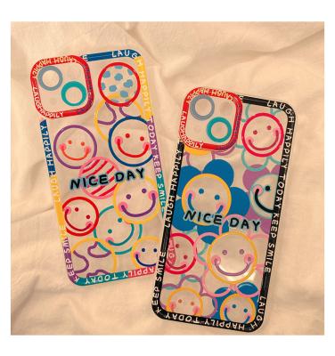 China Funny Colorful Shockproof Smiley Angel Eyes Phone Case For IPhone 7 8 Plus X XR Xs 11 12 13 Max Pro Max Case for sale