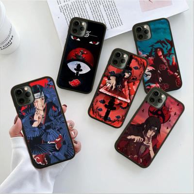 China 2022 Japanese Anime Itachi Classic Black Shockproof TPU+PC Design Soft Cell Phone Case For iPhone 11 12 13 13Pro Max Xs Max Case for sale