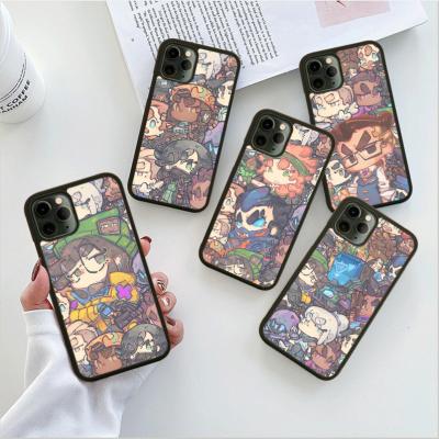 China Hot Game Valorant Design Shockproof Mobile Phone Case For iPhone 13Pro 7 8 plus XR XS 12 11 pro Max Case Black TPU+PC for sale