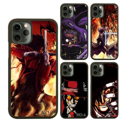 China Classic Japanese Anime Alucard Hellsing TPU+PC Shockproof Cell Phone Cases For iPhone 11 12 13 Pro Max Accessories for sale