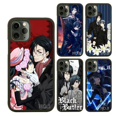 China Black Butler Silicon Mobile Phone Accessories Classic Japanese Anime Shockproof For iPhone 11 12 13 pro Max Cases for sale