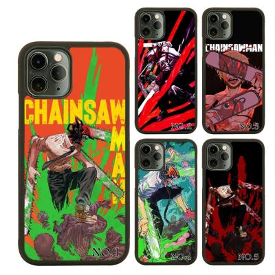 China Anime Chainsaw Man Shockproof Hot Blooded Design TPU+PC Cell Phone Case For iPhone 11 12 13 Pro Max Cover for sale