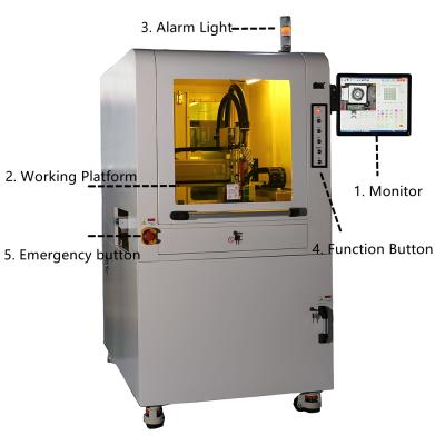 China SMT PCB LCD Assembly Production Line Automatic Hot Glue Machine 5 Axis Glue Dispensing Dispenser for sale