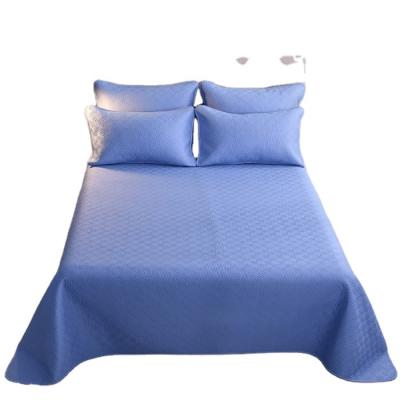 China Hot Sale Home Queen Size Polyester Comforter Cover Bedspread Set, Blue and GREEK PATTERN for sale