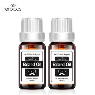 China Smoothing Promotes Beard Growth Herbicos Professional Nourish Growth Beard Care Organic Argan Oil Men's 20ml Beard Oil for sale