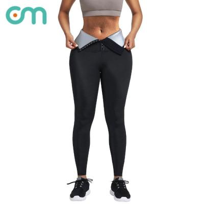 China Breathable Women's Plus Size Sports Pants Shaping Butt Lift Sweat Tight Yoga Shapewear Gaiters for sale